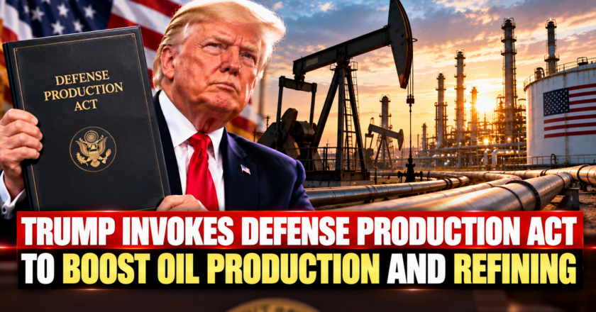 Trump Invokes Defense Production Act to Boost Oil Production and Refining