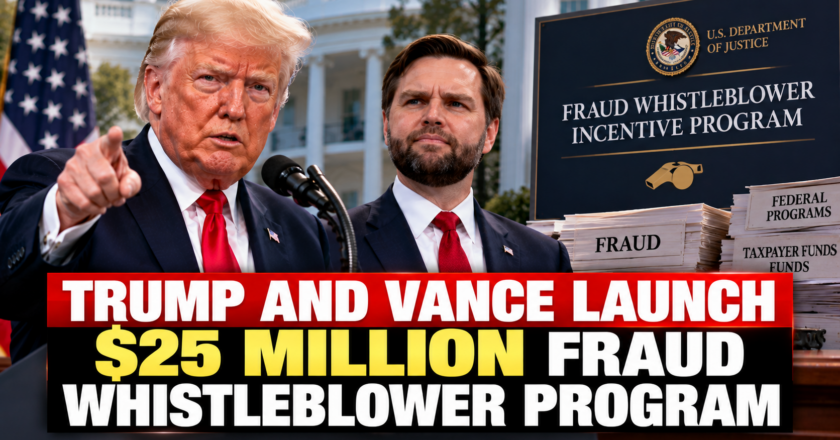 Trump and Vance Launch $25 Million Fraud Whistleblower Program