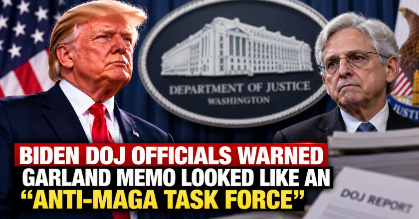 Biden DOJ Officials Warned Garland Memo Looked Like an “Anti-MAGA Task Force”