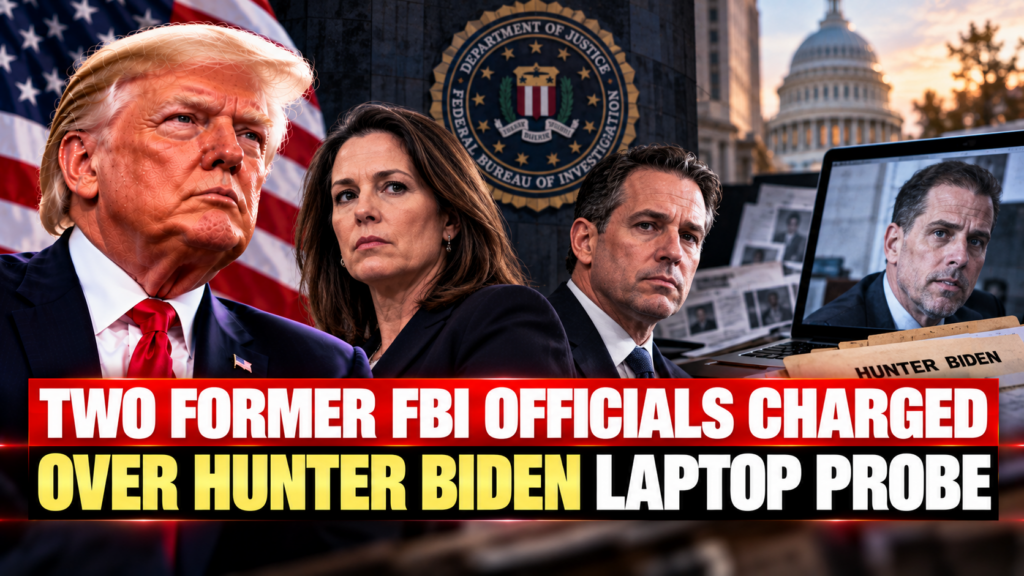 Former FBI officials face charges over alleged false testimony about the Hunter Biden laptop probe.