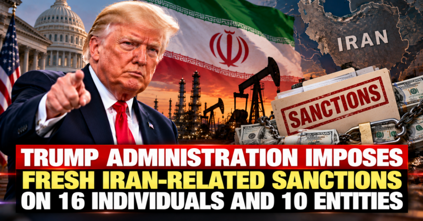 Trump Administration Imposes Fresh Iran-Related Sanctions on 16 Individuals and 10 Entities