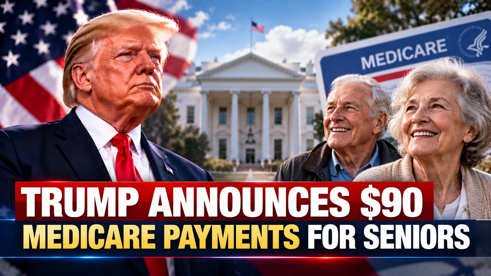Trump Announces $90 Medicare Payments for Seniors