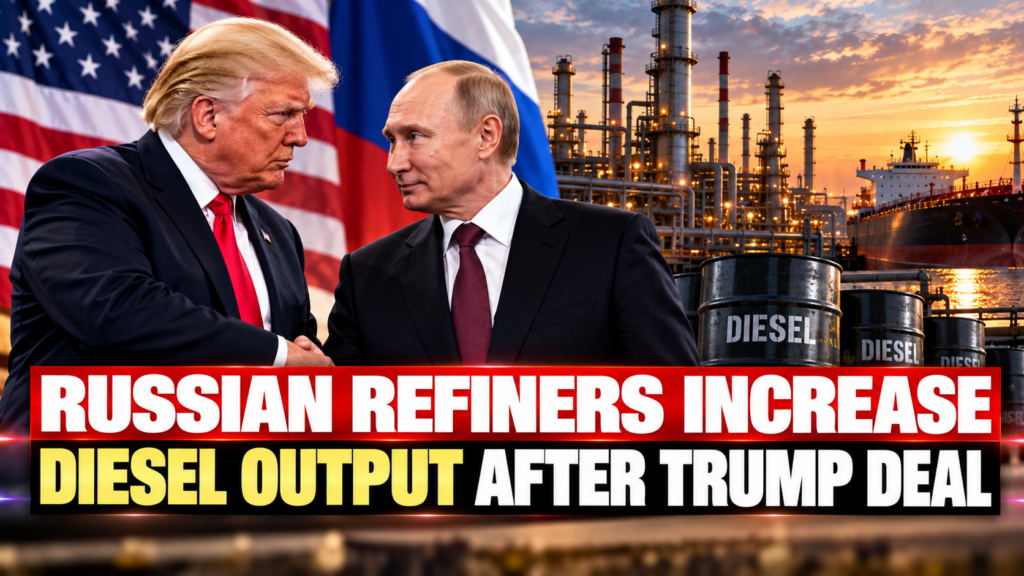 Russian diesel output increases after export quotas are approved under the U.S.-Russia fuel supply agreement.