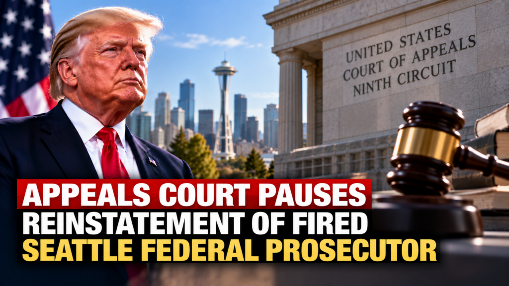 Seattle federal prosecutor Roger Rogoff amid a legal dispute over his removal by the Trump administration