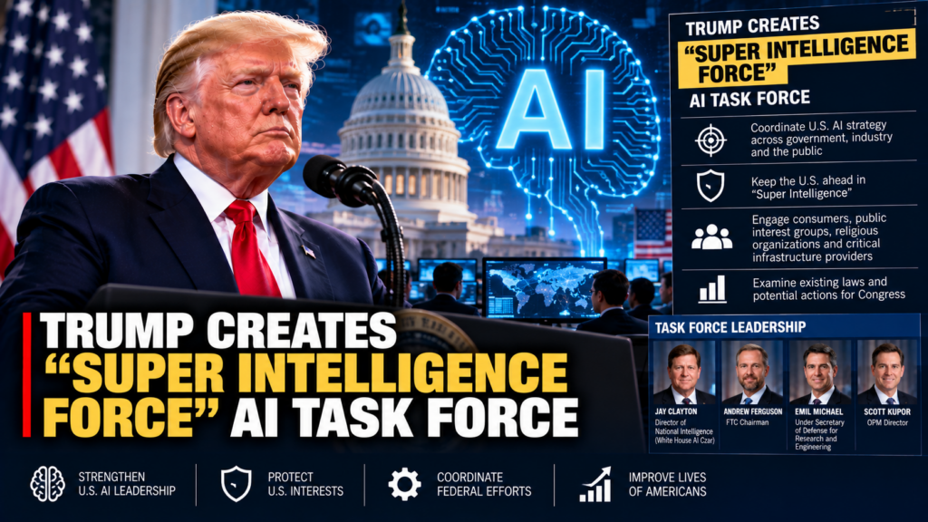 Trump Creates “Super Intelligence Force” AI Task Force