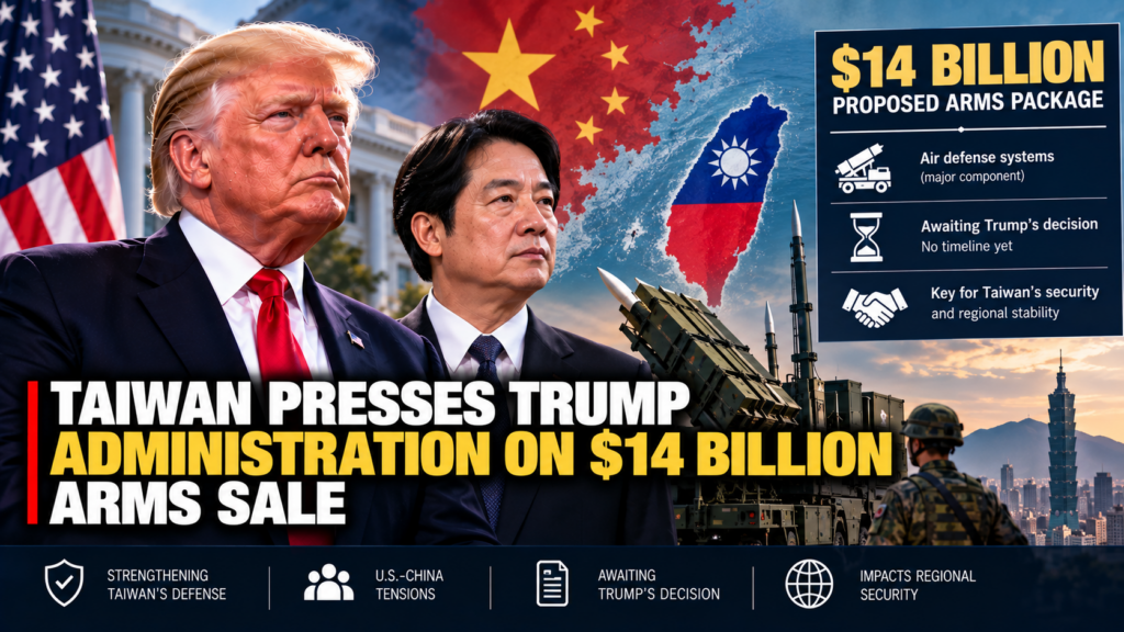 Taiwan arms sale package awaits Trump administration approval