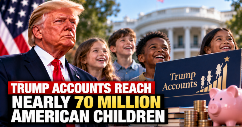Trump Accounts Reach Nearly 70 Million American Children