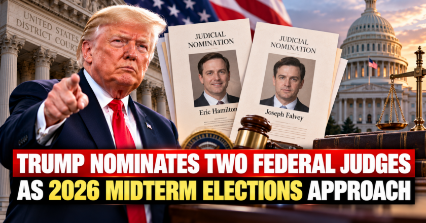 Trump Nominates Two Federal Judges as 2026 Midterm Elections Approach